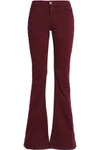 ALICE AND OLIVIA WOMAN MID-RISE FLARED JEANS BURGUNDY,AU 13331180551763432