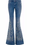 ALICE AND OLIVIA WOMAN RYLEY STUDDED LOW-RISE FLARED JEANS MID DENIM,AU 4772211930066230