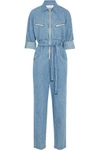 IRO IRO WOMAN POLLY COTTON-CHAMBRAY JUMPSUIT MID DENIM,3074457345618550251