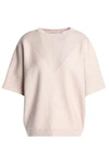 BRUNELLO CUCINELLI WOMAN BEAD-EMBELLISHED CASHMERE SWEATER PASTEL PINK,GB 1016843419903586