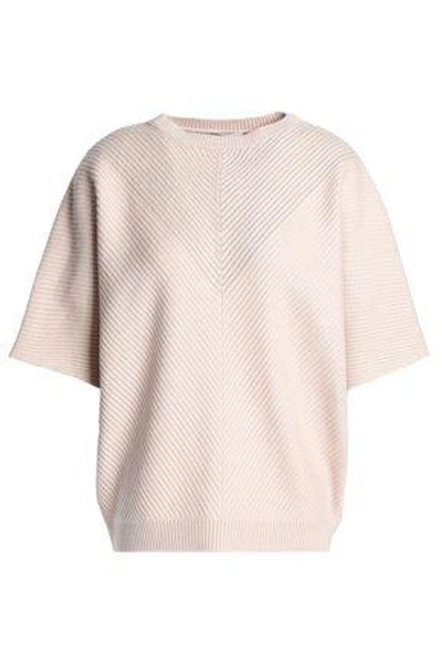 Brunello Cucinelli Woman Bead-embellished Cashmere Jumper Pastel Pink