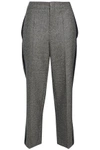 BRUNELLO CUCINELLI BRUNELLO CUCINELLI WOMAN CROPPED HOUNDSTOOTH WOOL STRAIGHT-LEG PANTS ANTHRACITE,3074457345619215004