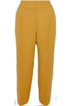 BRUNELLO CUCINELLI WOMAN WOOL-BLEND TWILL STRAIGHT-LEG trousers MARIGOLD,AU 1016843419873882