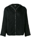 OUR LEGACY OUR LEGACY TEXTURED HOODED JACKET - BLACK