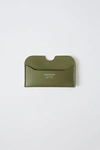 ACNE STUDIOS Compact card holder dark green