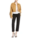 Re/done High-rise Stovepipe Raw-edge Cropped Jeans In Black