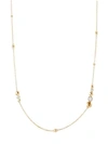 JOHN HARDY Dot Hammered 18K Yellow Gold & Diamond Chain Necklace