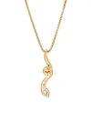 JOHN HARDY Legends Cobra 18K Yellow Gold & Diamond Pendant Necklace