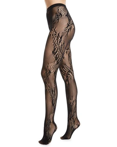 NATORI SIGNATURE SHEER FEATHER LACE NET TIGHTS,PROD214750237