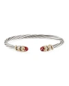 DAVID YURMAN 4MM HELENA CABOCHON TIP BRACELET WITH DIAMONDS,PROD220860429