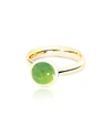 TAMARA COMOLLI BOUTON 8MM PERIDOT CABOCHON RING IN 18K GOLD,PROD196280254