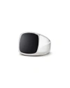 David Yurman Exotic Stone Ring With Black Onyx In Silver In Black/silver