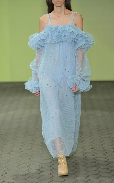 Stine Goya Vittoria Voluminous Maxi Dress In Multi