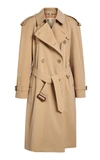Burberry Chelsea Heritage Double-breasted Trench Coat In Brown