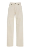 JACQUEMUS Cropped Mid-Rise Straight-Leg Jeans,183PA01183