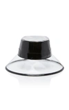 ERIC JAVITS GO-GO PATENT LEATHER AND PVC BUCKET HAT,690940