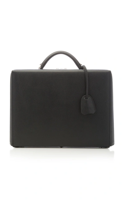 Mark Cross Exclusive Grant Saffiano Briefcase In Black
