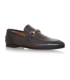 GUCCI LEATHER JORDAAN LOAFERS,14950871