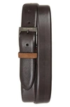 TED BAKER PESTS LEATHER BELT,XH8M-XH25-PESTS