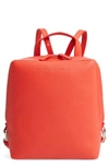 CALVIN KLEIN 205W39NYC CUBE LEATHER BACKPACK - RED,83WLBA03 T078P