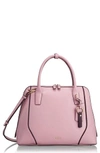 TUMI STANTON JANET LEATHER DOME SATCHEL BRIEFCASE - PINK,110059-1041