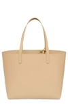 MANSUR GAVRIEL LARGE LEATHER TOTE - GREY,HLT001CA