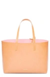 MANSUR GAVRIEL SMALL LEATHER TOTE,HST002VC