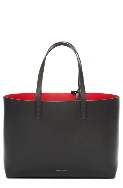 MANSUR GAVRIEL SMALL LEATHER TOTE,HST002VC
