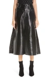 BEAUFILLE LATONA COATED A-LINE SKIRT,BFFW18S04