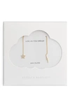 Estella Bartlett Star & Lightning Bold Threader Earrings In Gold