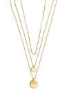 MADEWELL COIN LAYERED NECKLACE,J9026