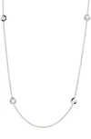 ROBERTO COIN DIAMOND SEVEN STATION NECKLACE,001347AW18D0