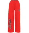 Off-white High-waisted Track Trousers In Red