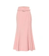 Gabriela Hearst Severino Wool-blend Midi Skirt In Pink