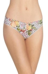 HANKY PANKY PRINT ORIGINAL RISE THONG,7C1182