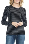 VINCE CAMUTO RIBBED STRIPE TOP,9158626
