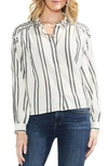 VINCE CAMUTO BUBBLE SLEEVE EMBROIDERED SHIRT,9058042