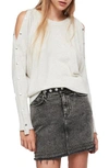 ALLSAINTS SUZIE SNAP SLEEVE SWEATER,WK032P