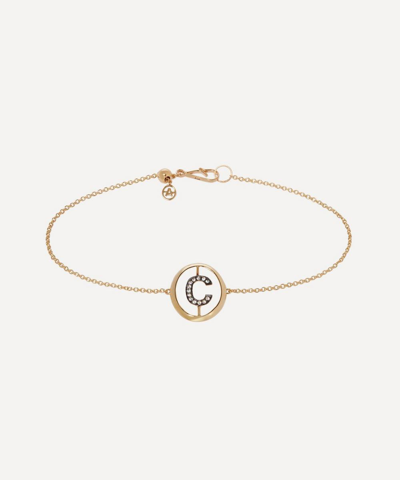 Annoushka 18ct Gold C Initial Bracelet