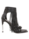 ALEXANDER MCQUEEN FRINGED DETAIL SANDALS,10681571