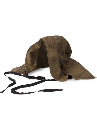 Uma Wang Hooded Hat - Brown