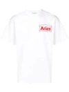 ARIES logo圆领全棉T恤