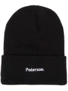 PATERSON EMBROIDERED LOGO BEANIE