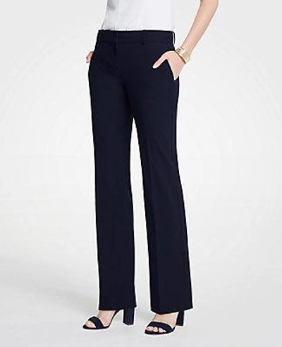 Ann Taylor The Trouser Pant In Seasonless Stretch - Curvy Fit In Perfect Navy