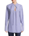 JILL STUART TIE BOYFRIEND SHIRT,1000072924739