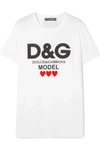 DOLCE & GABBANA Printed cotton-jersey T-shirt