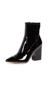 Loeffler Randall Women's Isla Patent Leather Block-heel Booties In Black