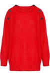 BY MALENE BIRGER BY MALENE BIRGER WOMAN LAMMA BUTTON-DETAILED KNITTED SWEATER RED,3074457345619231450