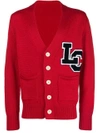 LC23 LOGO EMBROIDERED CARDIGAN