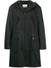 PRINGLE OF SCOTLAND DRAWSTRING HOOD PARKA